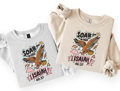 Soar on Wings — Isaiah 40:31 Tee & Sweatshirt