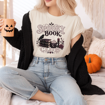 Spooky Book Club | Halloween Graphic Tee & Crewneck | Comfort Colors