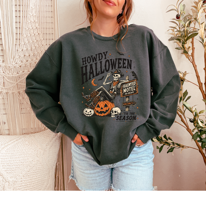 Howdy Halloween | Haunted Motel Graphic Tee & Crewneck | 'Tis the Season