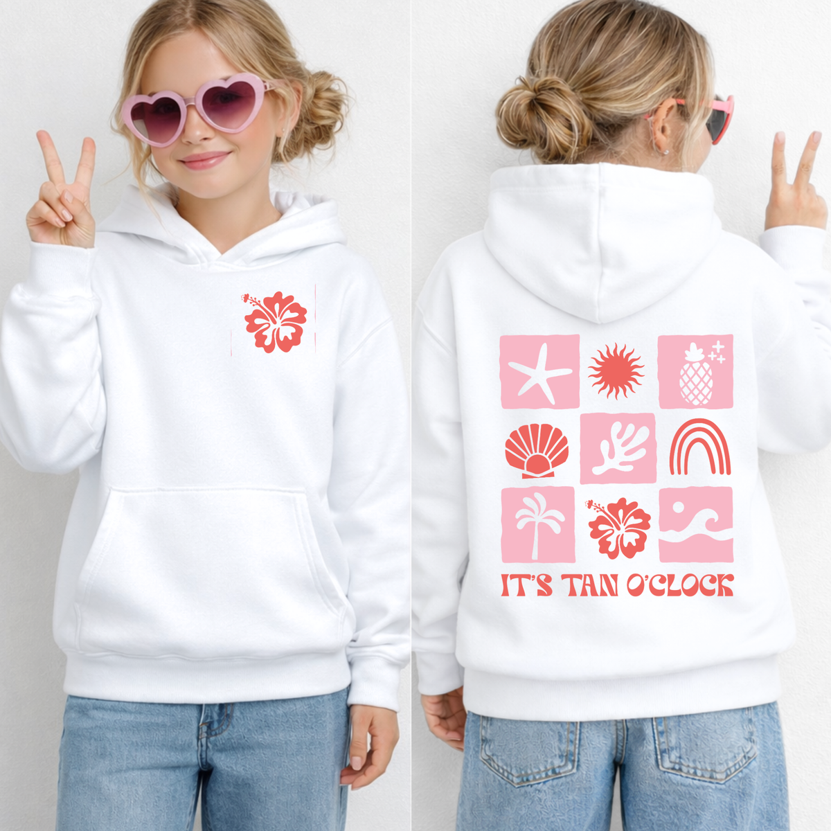 It's Tan O'Clock Kids' Tee & Hoodie