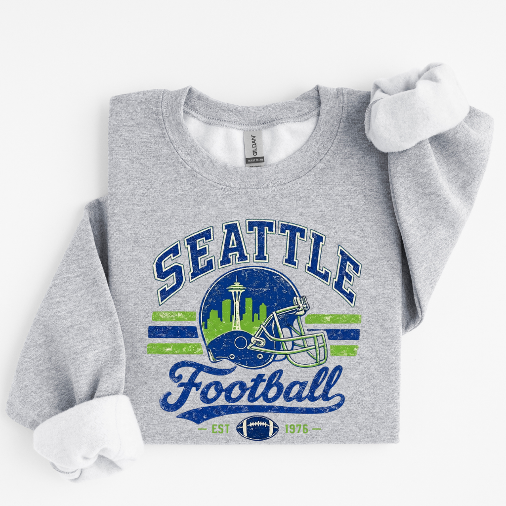Seattle Football EST 1976 | Tee & Crewneck