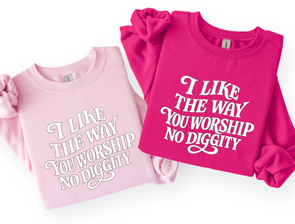 I Like the Way You Worship No Diggity | Graphic Tee & Crewneck Sweatshirt