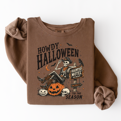 Howdy Halloween | Haunted Motel Graphic Tee & Crewneck | 'Tis the Season