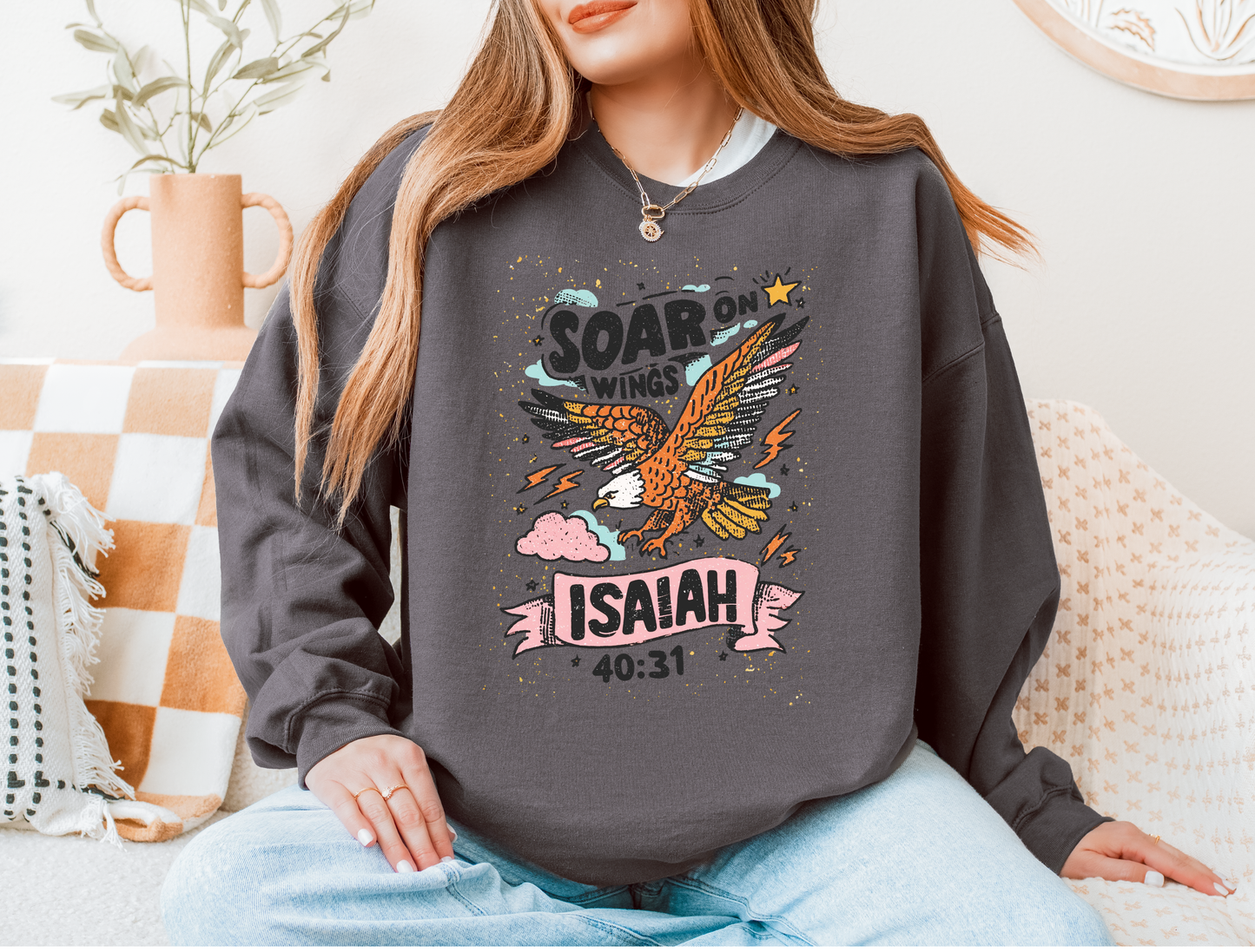 Soar on Wings — Isaiah 40:31 Tee & Sweatshirt