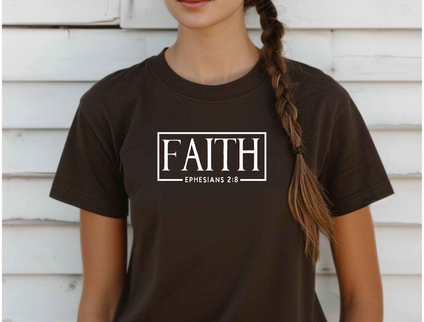 Faith Ephesians 2:8 | Graphic Tee & Crewneck Sweatshirt