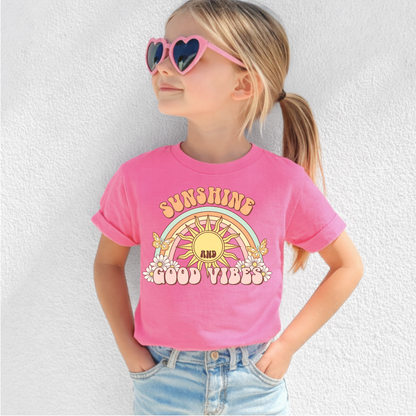 Sunshine and Good Vibes Kids' Tee & Toddler Tee