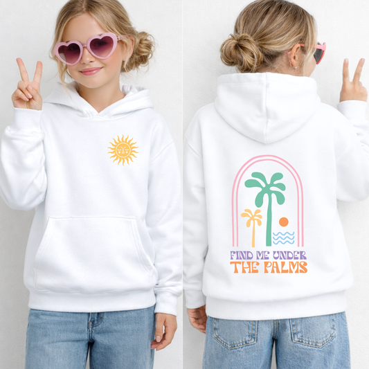 Find Me Under The Palms Kids' Tee & Hoodie