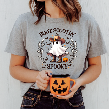Boot Scootin' Spooky | Halloween Tee & Crewneck