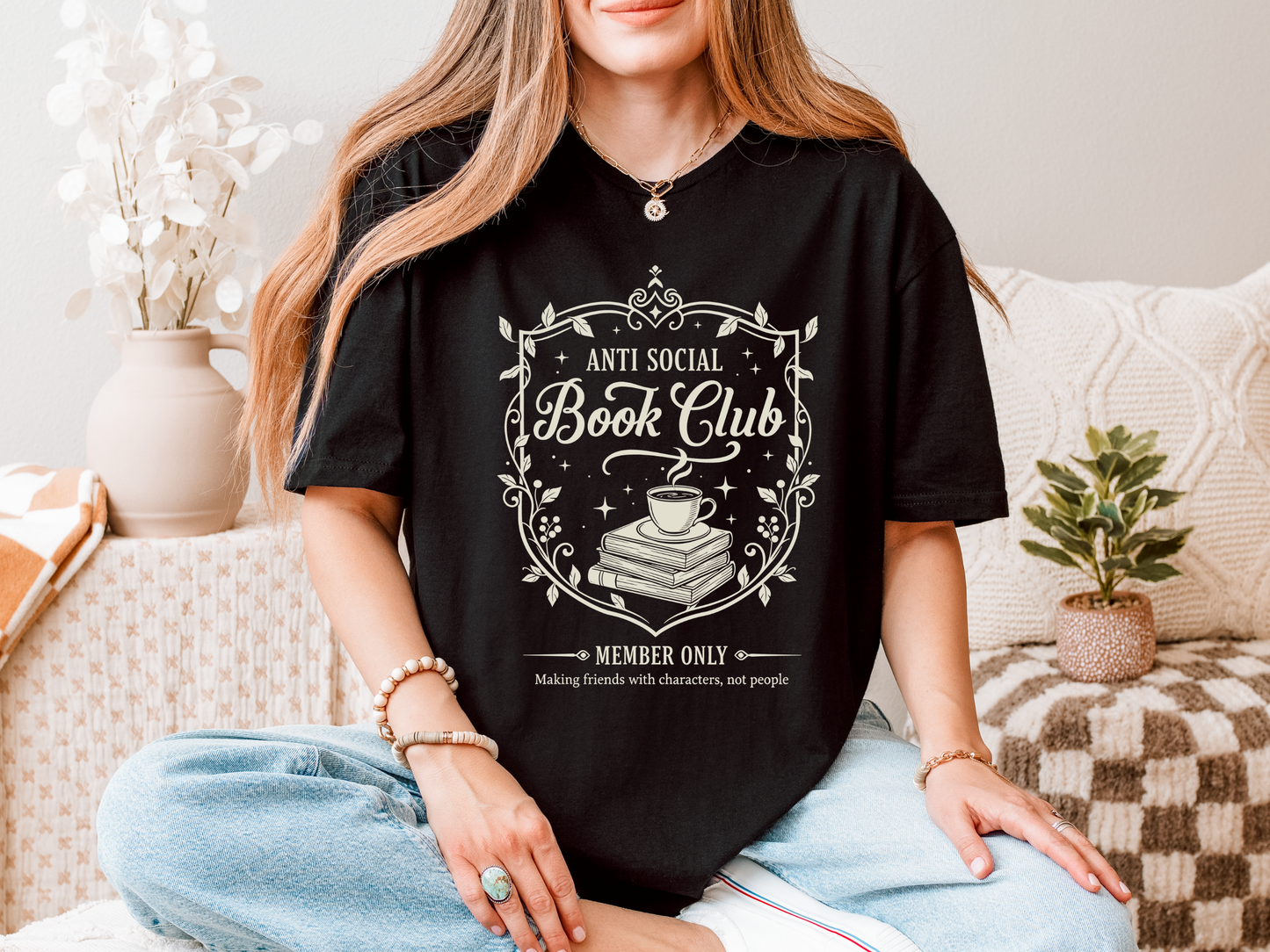 Anti Social Book Club | Graphic Tee & Crewneck