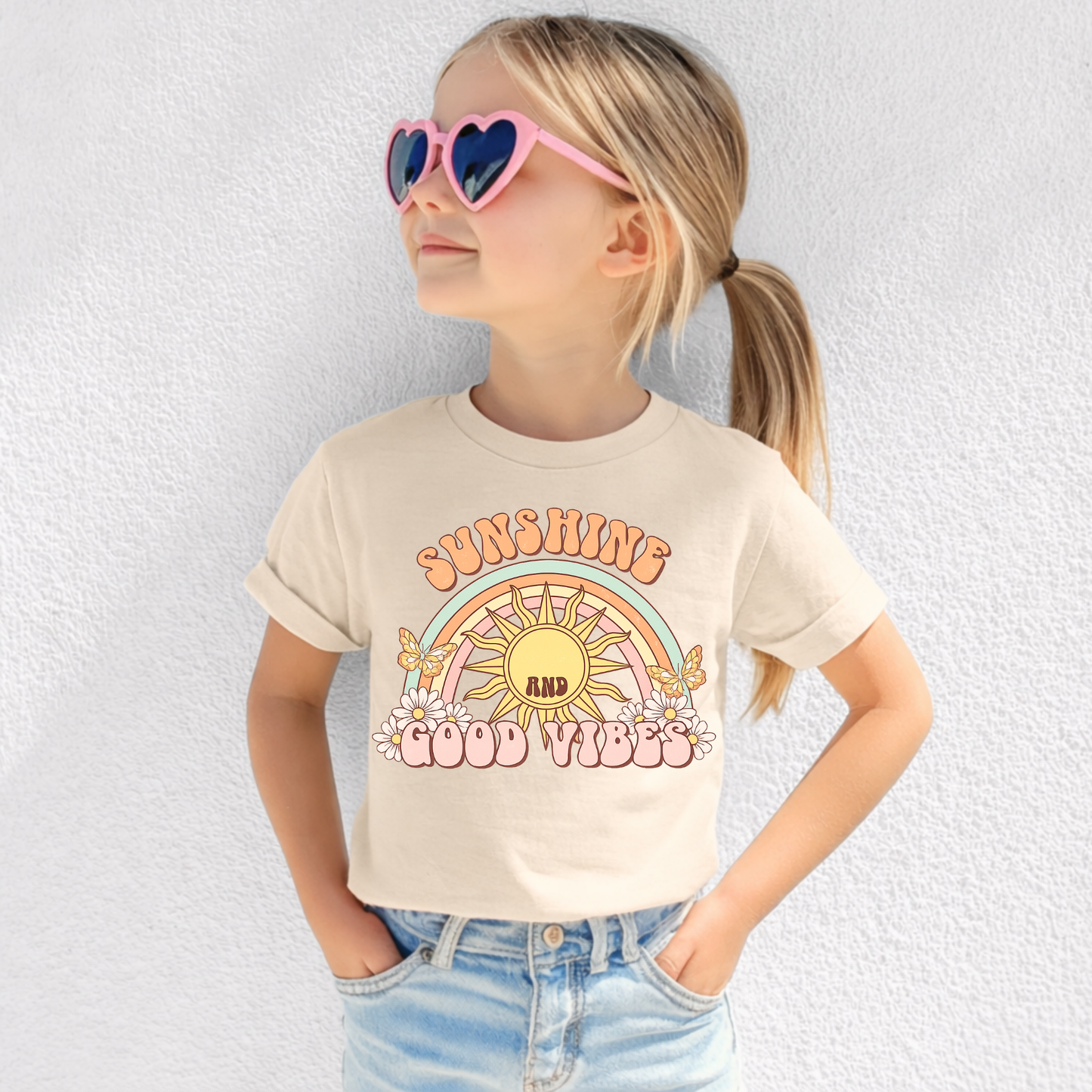 Sunshine and Good Vibes Kids' Tee & Toddler Tee