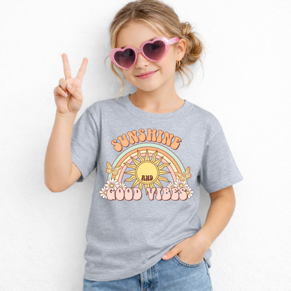Sunshine and Good Vibes Kids' Tee & Toddler Tee