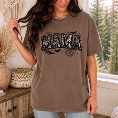 Spooky Mama | Halloween Lace Graphic Tee & Crewneck