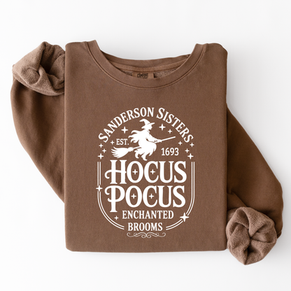Sanderson Sisters Hocus Pocus Enchanted Brooms | Halloween Graphic Tee & Crewneck
