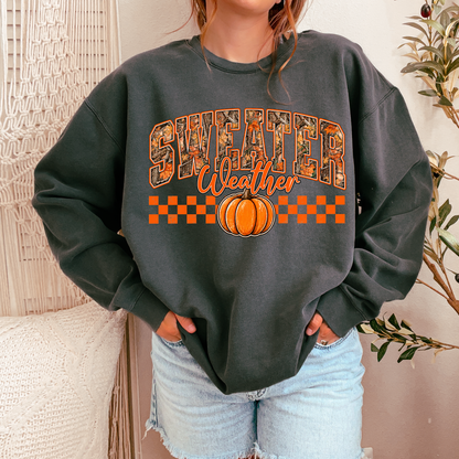 Sweater Weather | Fall Graphic Tee & Crewneck